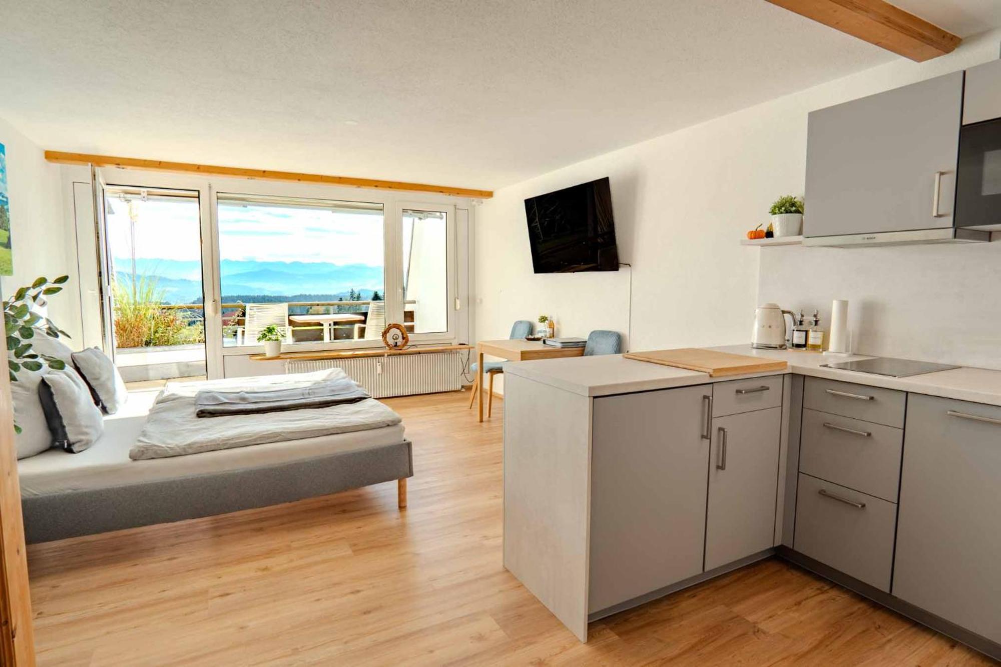 Ferienwohnung Bergwolke Mit Pool & Sauna Scheidegg Exteriér fotografie