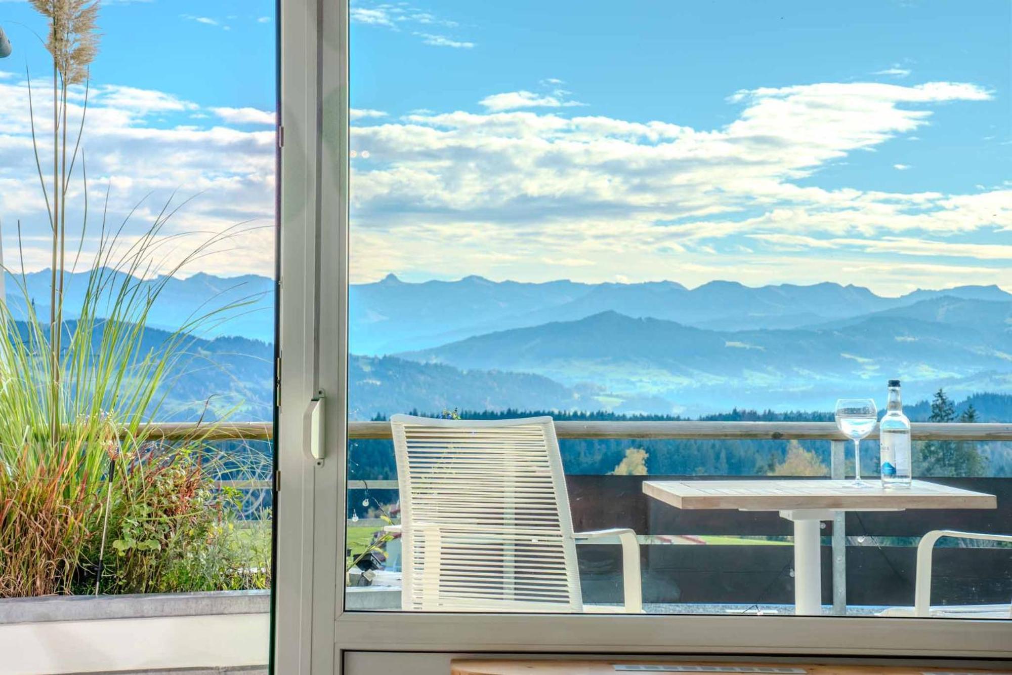 Ferienwohnung Bergwolke Mit Pool & Sauna Scheidegg Exteriér fotografie
